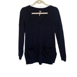 Free People Wool Sweater Black Size XS